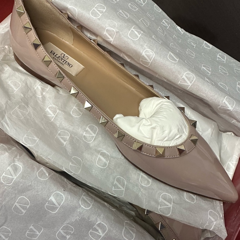 Valentino Women's Blush Studded Loafers